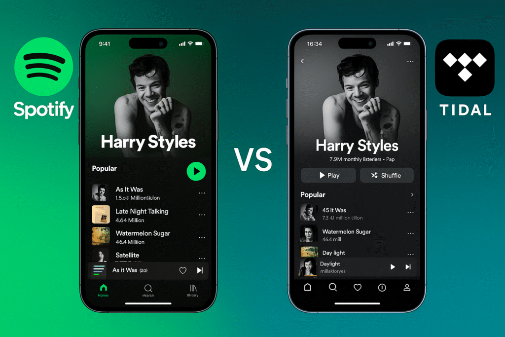 مقایسه تیدال و اسپاتیفای