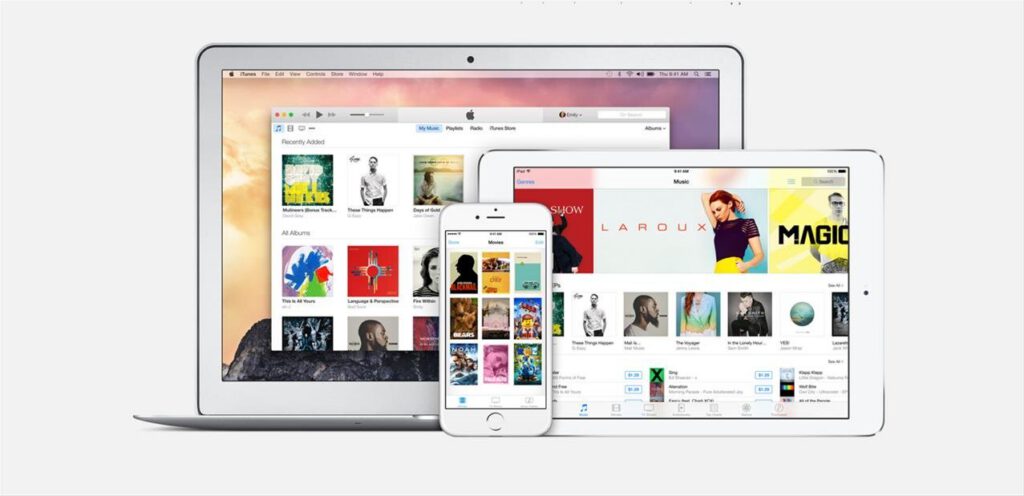 دستگاه‌های قابل استفاده از اپل آیتونز