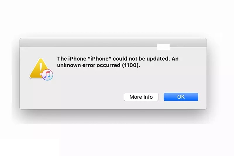 ارور iTunes 1100