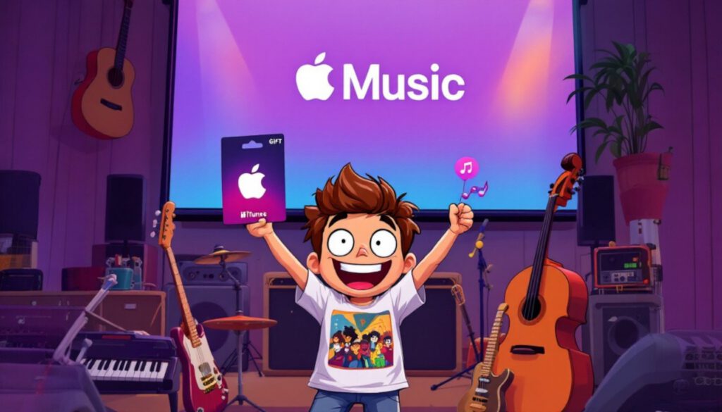 شارژ اپل موزیک با گیفت کارت