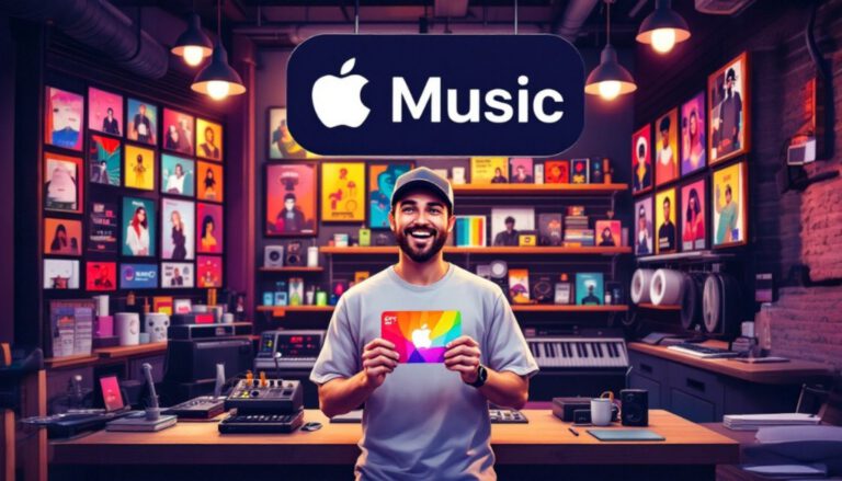 آموزش خرید اپل موزیک با گیفت کارت اپل