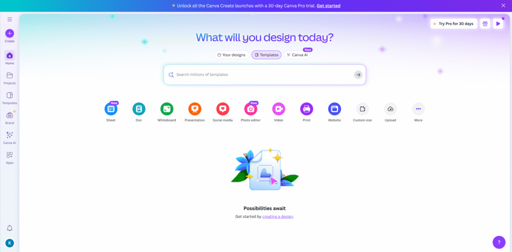 رابط کاربری و ثبت‌نام در کانوا