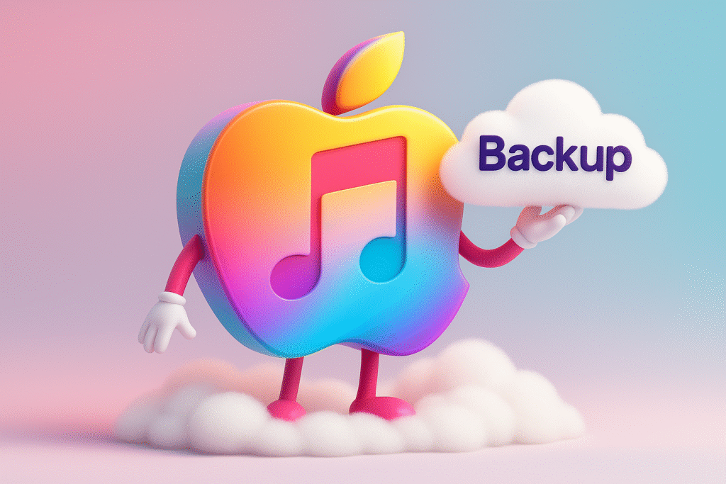 گرفتن بک‌آپ برای انتقال اکانت اپل موزیک