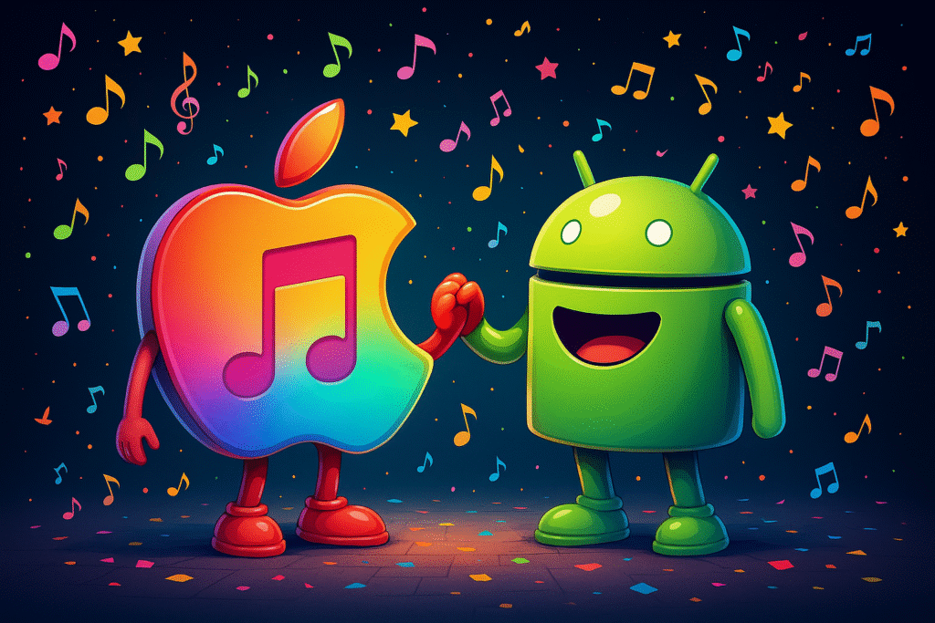 انتقال اکانت اپل موزیک در اندروید