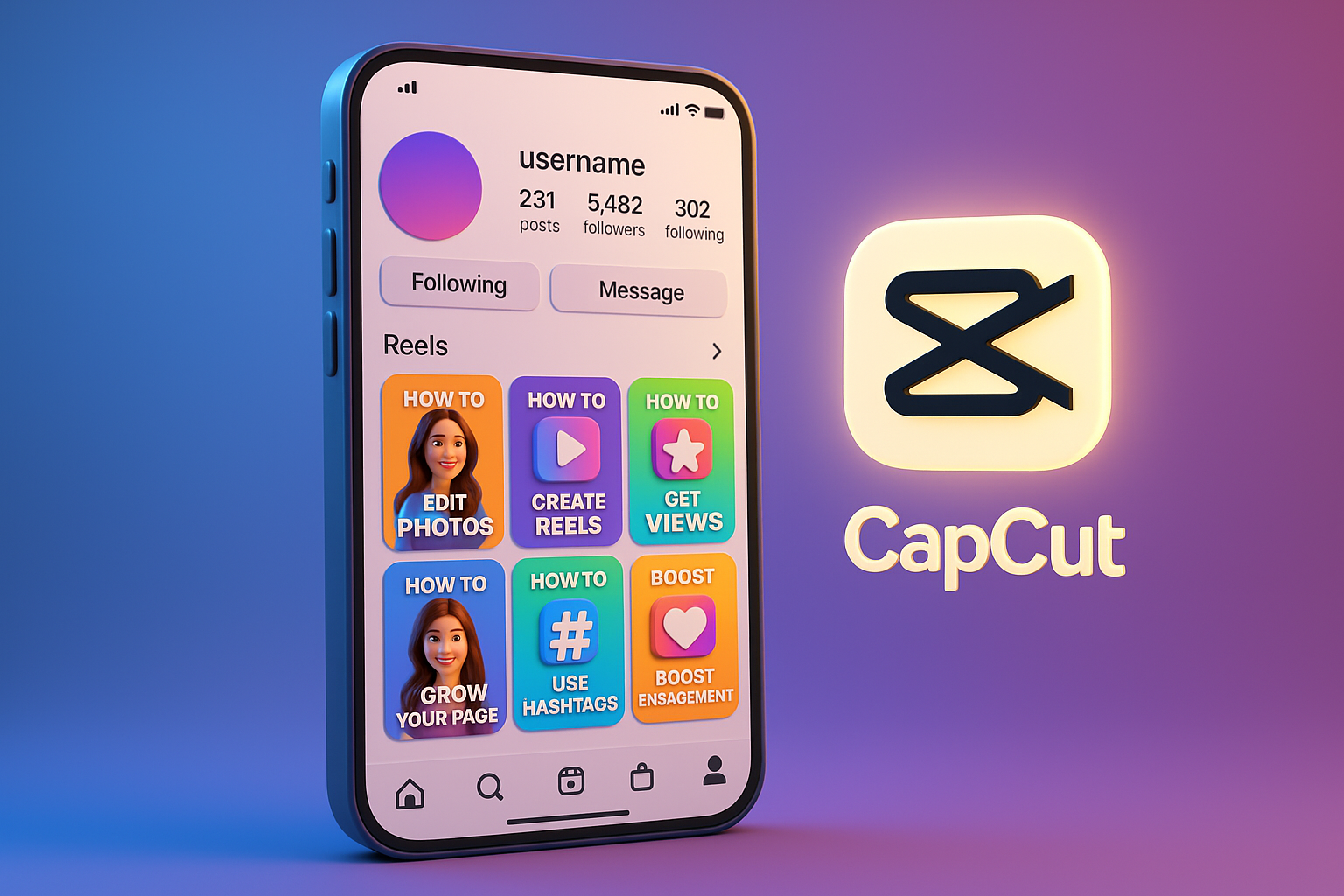 آموزش ساخت کاور ریلز اینستاگرام با کپ‌کات