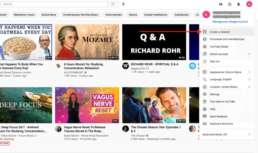 شروع ساخت کانال یوتیوب