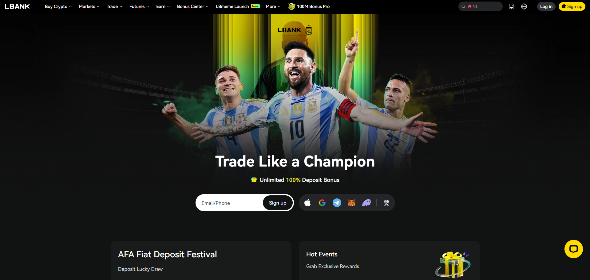 ثبتنام در صرافی LBank