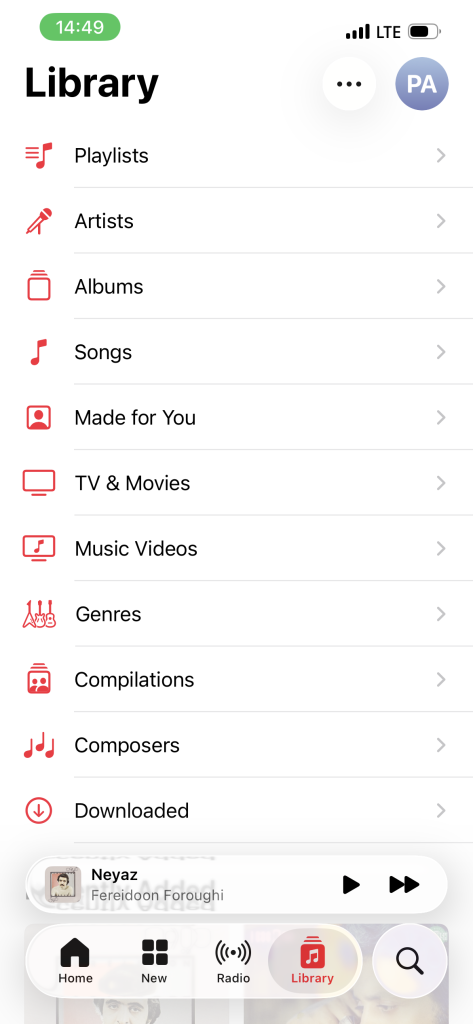 ساخت یک پلیلیست در اپل موزیک