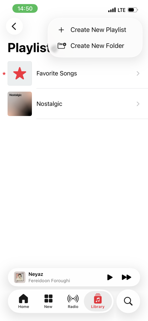 ساخت یک پلیلیست در اپل موزیک