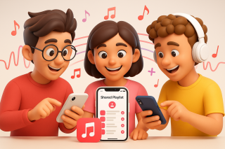 آموزش ساخت پلی‌لیست مشترک در اپل موزیک