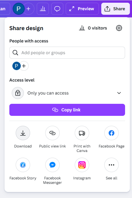 خروجی گرفتن نهایی از تصویر متحرک در کانوا