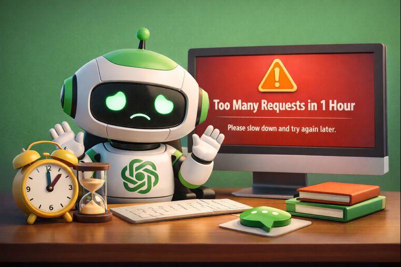 رفع خطای “Too Many Requests in 1 Hour” در ChatGPT