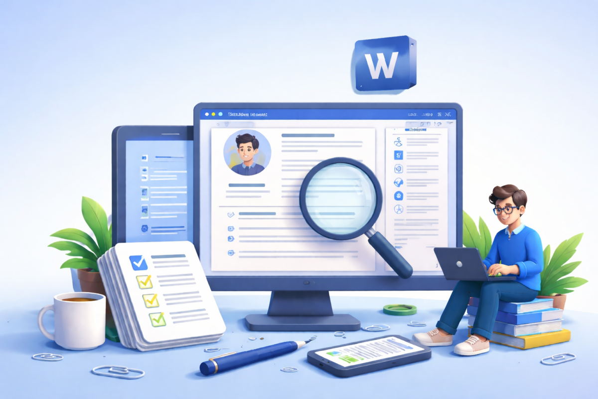 آموزش ساخت رزومه حرفه‌ای با ورد (Word)؛ از صفر تا استخدام