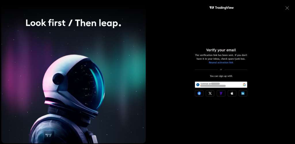 ثبت‌نام در تریدینگ‌ویو - ۵