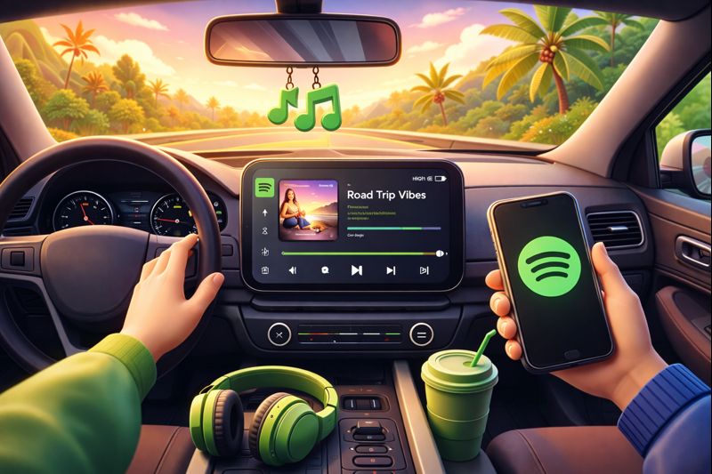 بهترین تنظیمات اسپاتیفای در حالت خودرو